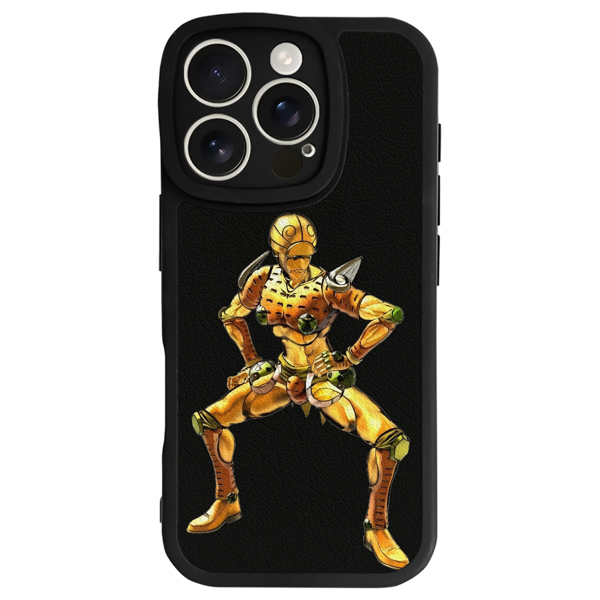（画像用） ジョジョの奇妙な冒険 ジョルノ?ジョバァーナ JoJo's Bizarre Adventure Giorno Giovanna 【iPhone 16シリーズ対応】シリコンスマホケース（レザー調） 材質：シリコン